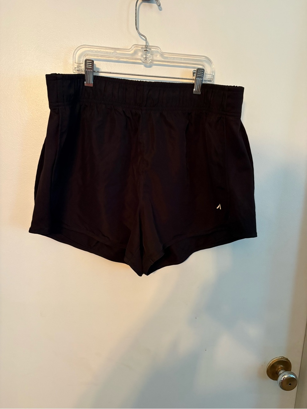 Black athletic shorts